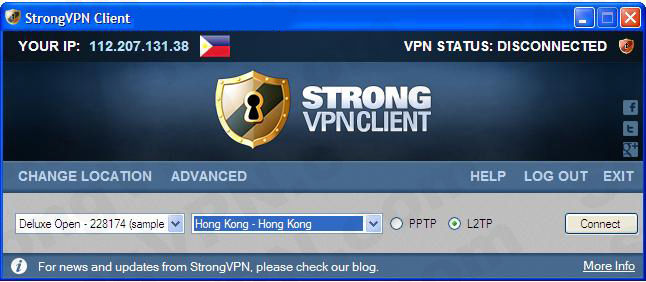 strong vpn configuration