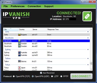 Ipvanish pour Utorrent